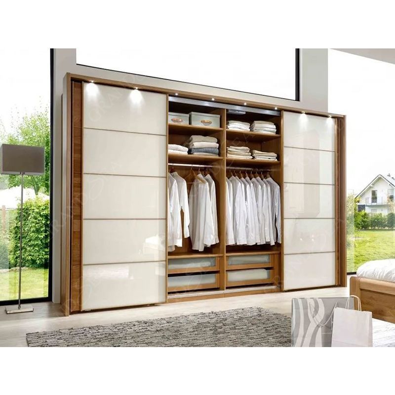 double color wooden bedroom furniture amoires wardrobe design laminate colours combination