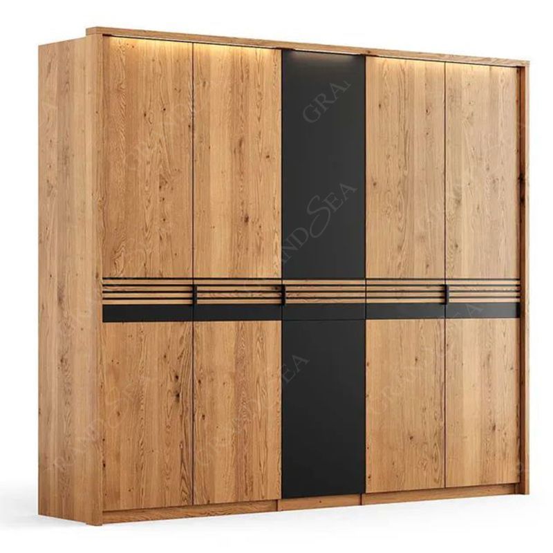 Modern Free Standing Secret Bedroom Wood Wardrobe Cabinet Pvc Closet Wardrobe Design With Drawers