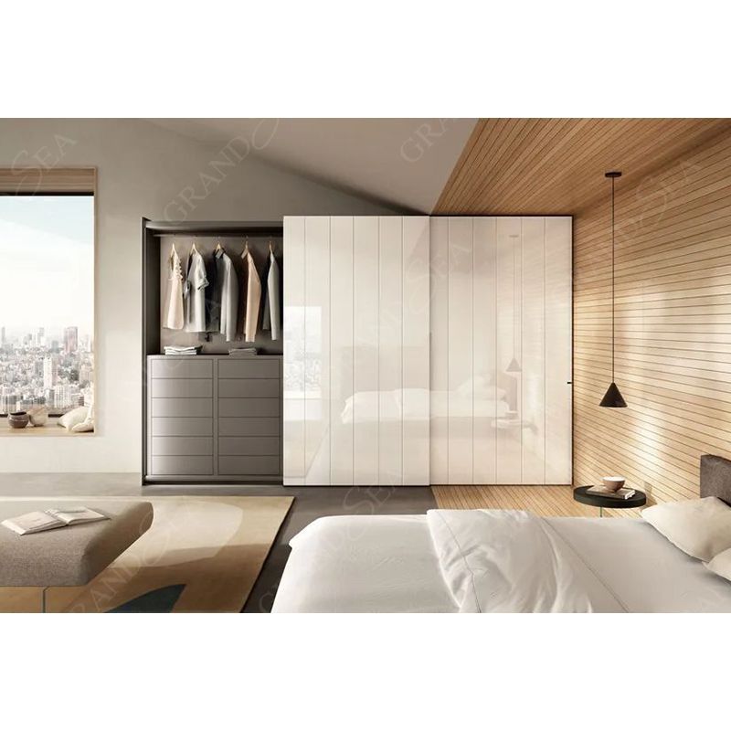 Modern Bedroom Furniture Design Armoire Custom Sliding Door Wardrobe Closet