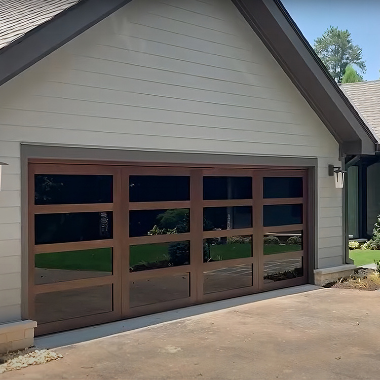 High-end Residential Vertical  Tilt-Up/Up and Over Canopy Garage Doors Sectional Automated Bifold Garage Doors