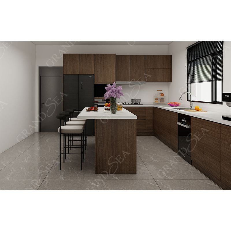 Modern European Style MDF Customized Wood Shaker Kitchen Cabinets with Best Hardware Plywood Carcase and Essential Accessories