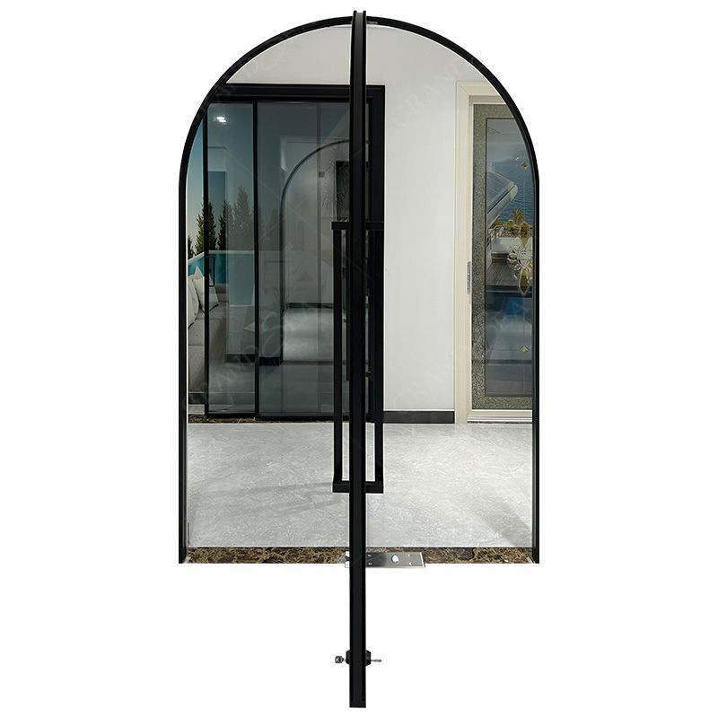 Modern Residential Interior French Pivot Front Doors Outdoor Pivot Door Bedroom internal Arched 24 Inch Pivot Glass Door