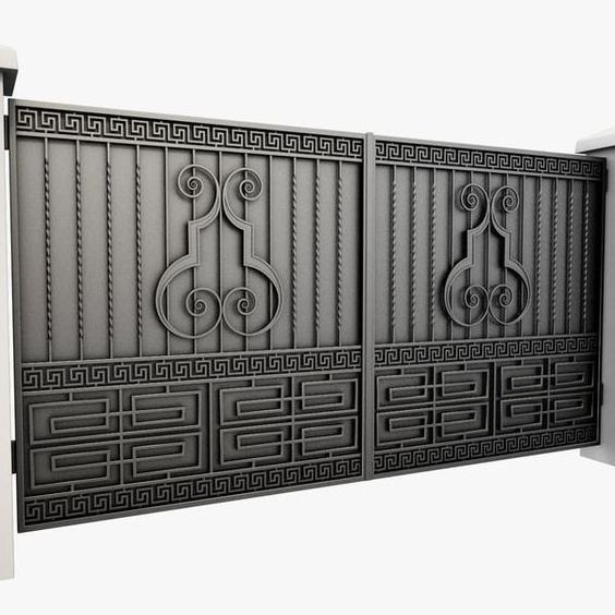 GRANDSEA CUSTOMIZE latest designs home iron main gate front entry wrought iron doors steel front doors metal main door iron gate