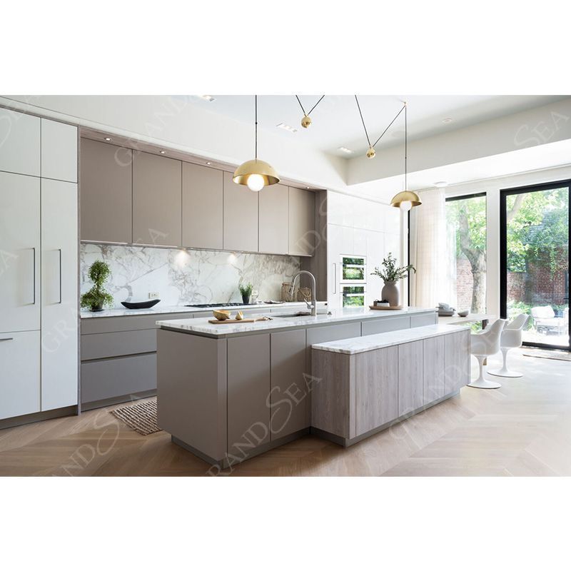 Wholesale Kitchen Cabinets USA Modern Shaker Style Cherry OAK Solid Wood for Kitchen Cabinets