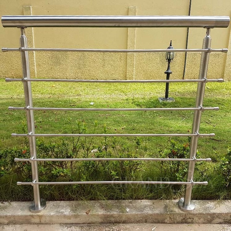 Residential use tubular steel railing stainless steel handrail railing baluster systems