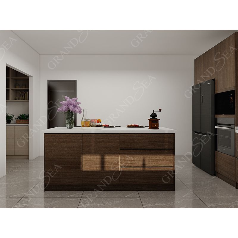 Home Cheap Wood Veneer And Lacquer Style Furniture With Best Hardware Kitchen Cabinets