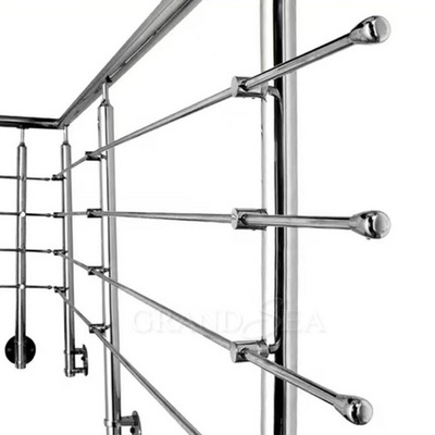 Residential use tubular steel railing stainless steel handrail railing baluster systems