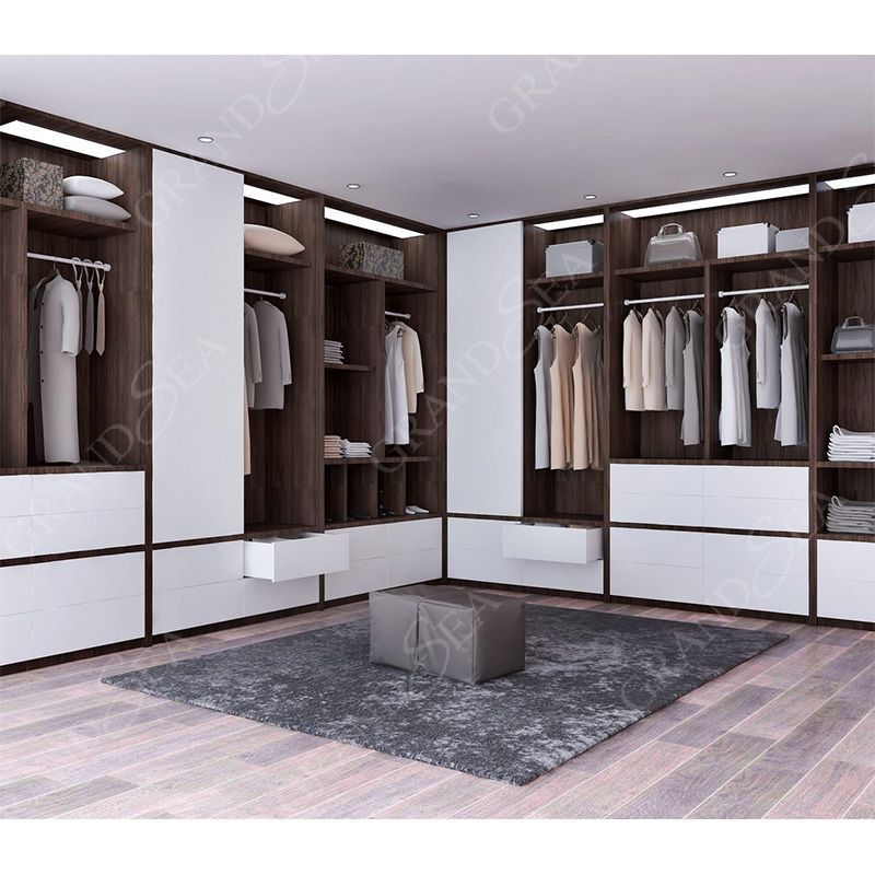 Bedroom Wardrobe Closet Cheap Price Armoire Custom Made Melamine Walk In Closet Wardrobe