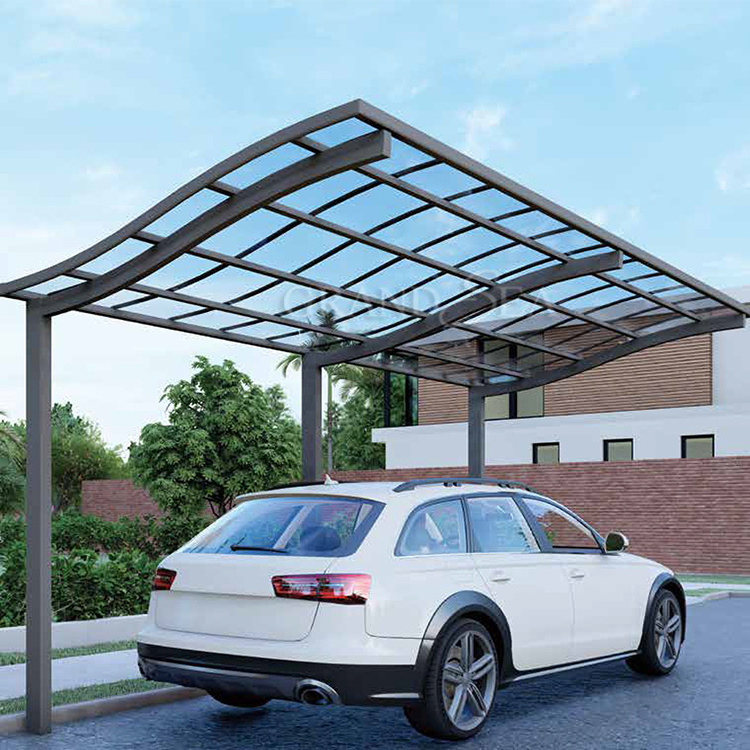 Custom home use modern aluminium car parking shed carports used metal carports sale