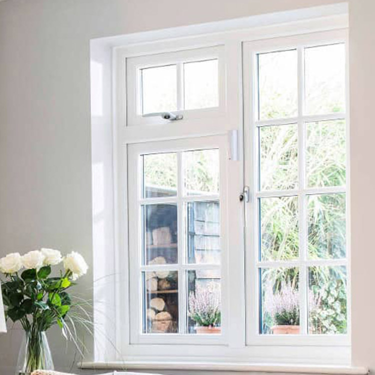 Arched Designs Window Casement Glass PVC Windows Hot Insulation Waterproof Lattice Grid Window