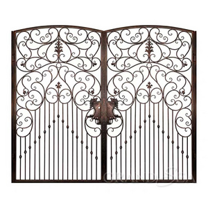 factory price stainless steel gate quality outdoor Iron Gate designs remote retractable stainless steel electric sliding gate