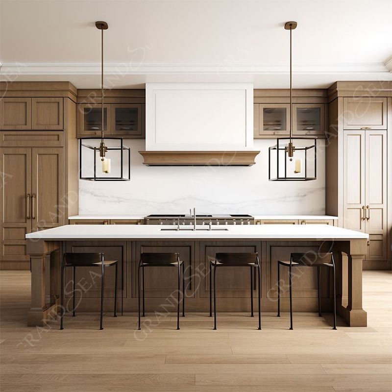 Manufacturer Complete Solid Wood Luxury Design Kitchen Cabinets