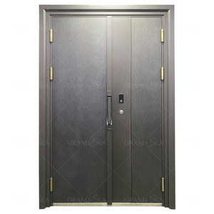 Philippines Price Customized Size One And Half Door Fire Rated Entrance Turkish Heavy Metal Steel Door