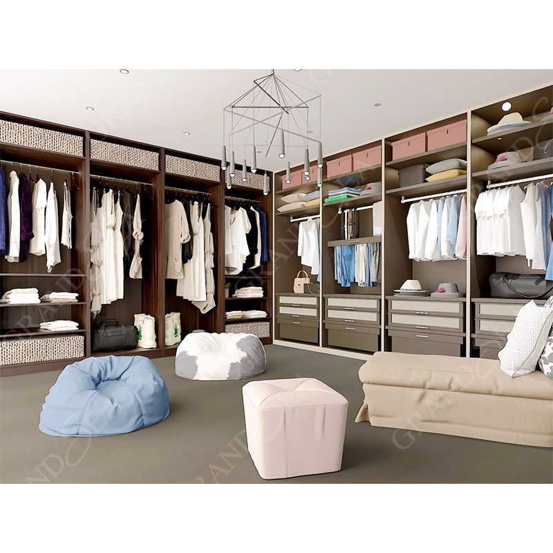 Bedroom Wardrobe Closet Cheap Price Armoire Custom Made Melamine Walk In Closet Wardrobe