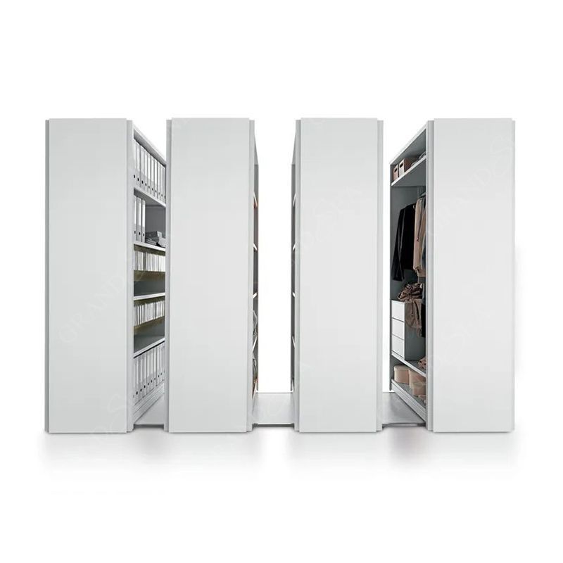 Modern Bedroom Furniture Australian Style White Wood 4 Doors Sliding Wardrobe Cabinet