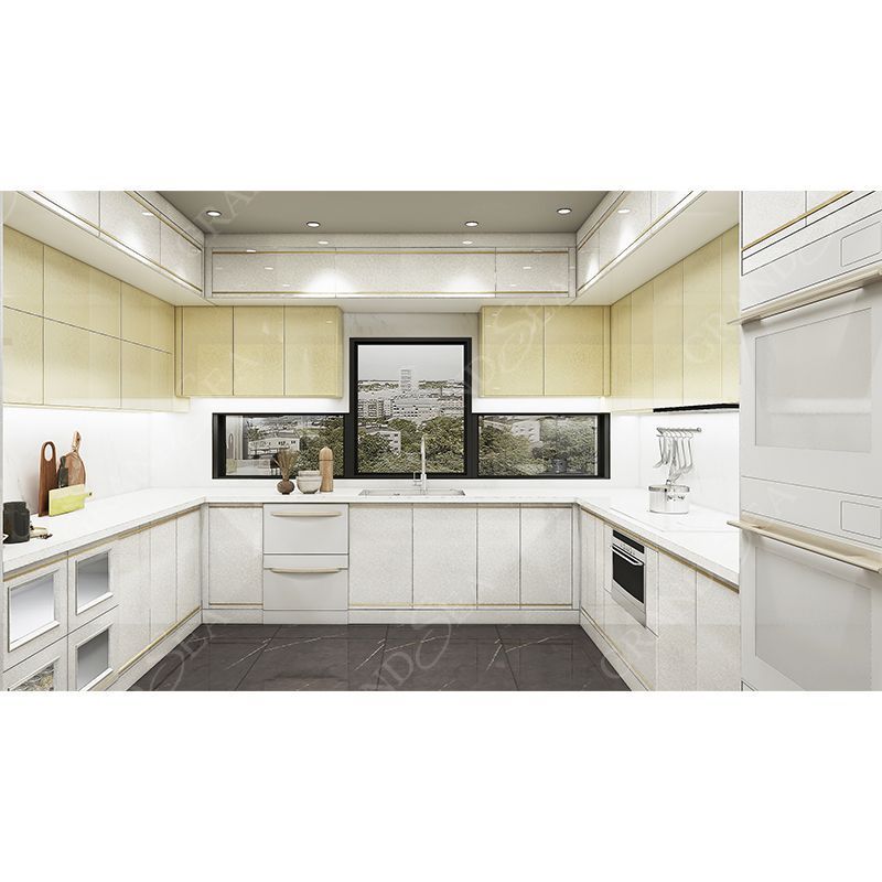 Modern Design High Glossy Lacquer Kitchen Cabinets from China Factory Direct with Plywood Carcase and Essential Accessories