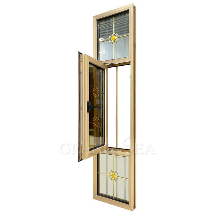 Hot Explosions Design High Quality Hardware Accessories Black Aluminum Alloy Double Open Casement Window fenster