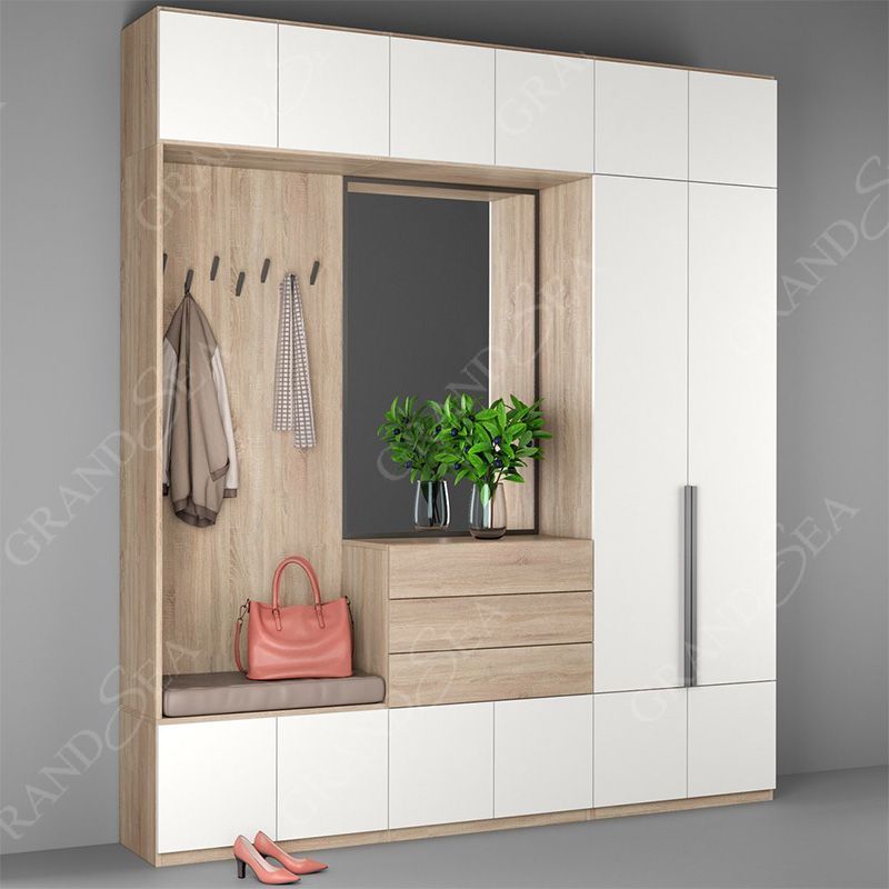 Latest Modern Simple 4 Door Designs Wooden Bedroom Cabinet Sliding Wardrobe