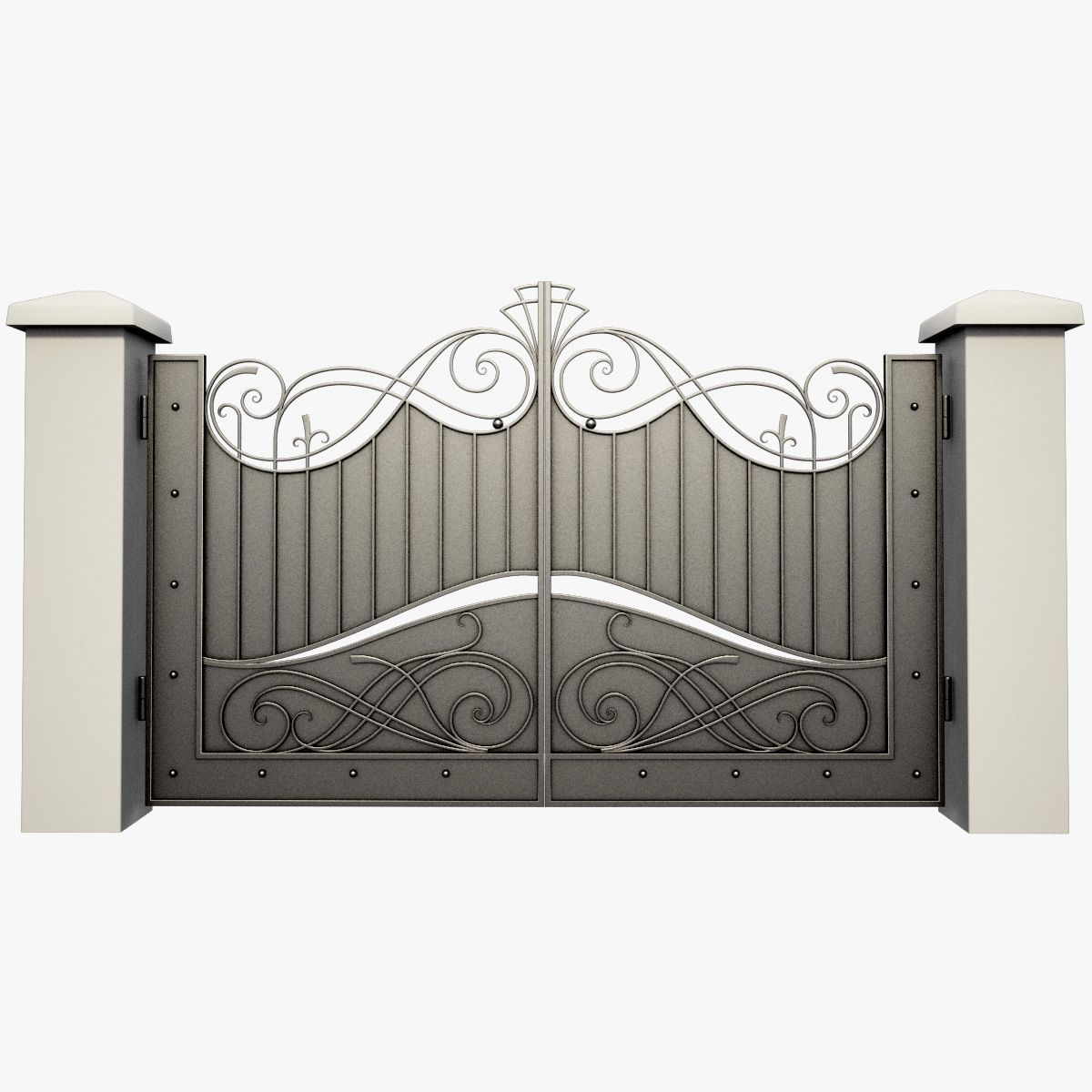 GRANDSEA CUSTOMIZE latest designs home iron main gate front entry wrought iron doors steel front doors metal main door iron gate