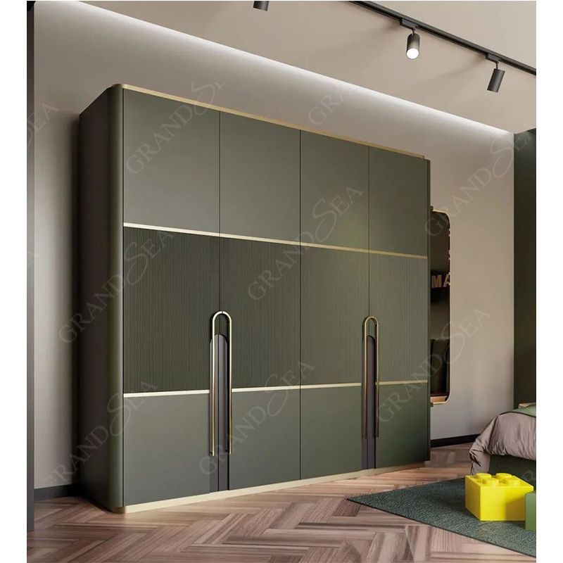 open laminate sample korean acrylic 4 door wardrobe furniture design for bedroom