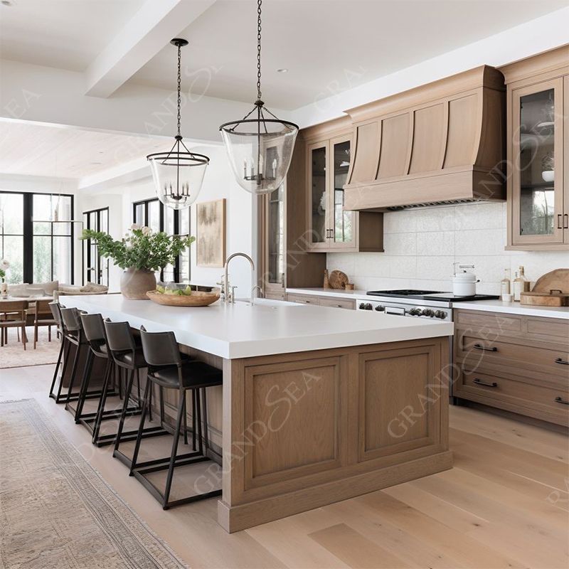 Manufacturer Complete Solid Wood Luxury Design Kitchen Cabinets