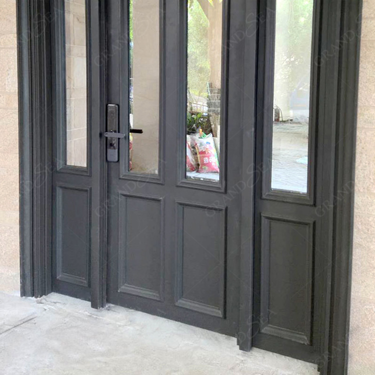 French Door Black Trade Door Iron Grill Design Lowes Wrought Iron Exterior Entry Doors With Glass