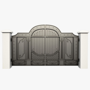 GRANDSEA CUSTOMIZE latest designs home iron main gate front entry wrought iron doors steel front doors metal main door iron gate