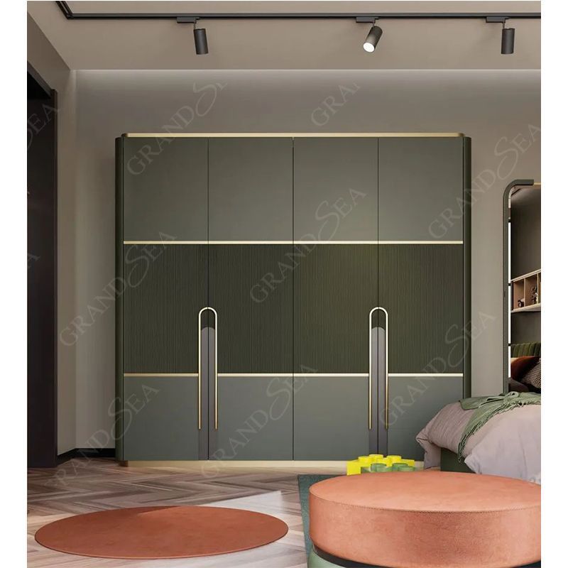 open laminate sample korean acrylic 4 door wardrobe furniture design for bedroom