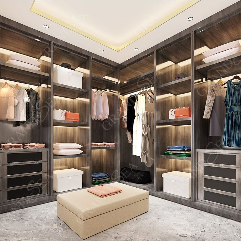 Bedroom Wardrobe Closet Cheap Price Armoire Custom Made Melamine Walk In Closet Wardrobe