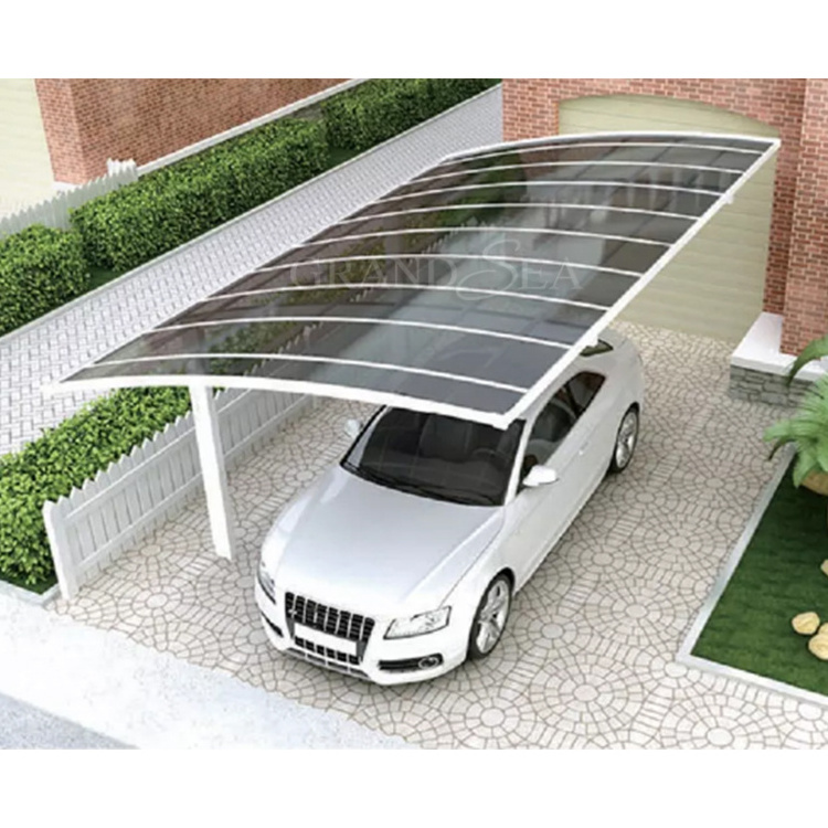 Free Standing UV Protection Car Garages aluminum Carport Polycarbonate Roof Aluminum Carport Garage