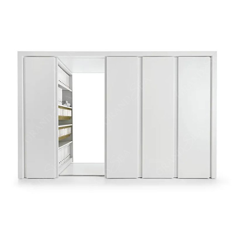 Modern Bedroom Furniture Australian Style White Wood 4 Doors Sliding Wardrobe Cabinet