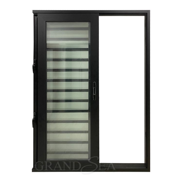 Grandsea Hot Selling Exterior Residential Silent Sliding Glass Entry Door Interior Bathroom Waterproof Glass Sliding Door