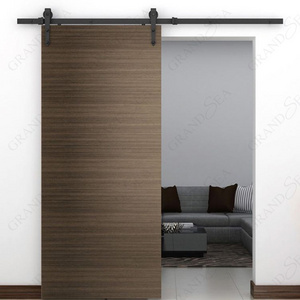 Grandsea Australian Commercial Residential Interior Bathroom Partition Sliding Door Suspended Wooden Door Waterproof Barn Door