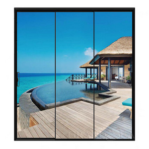 Grandsea Premium Silent Sliding BIg Glass Door High Quality Metal Frame Sliding Glass Door Modern Patio Style