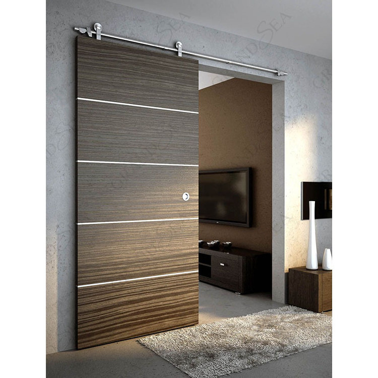 Grandsea Premium Farm Barn Door Wooden Design Interior Hanging Sliding Partition Wooden Barn Door