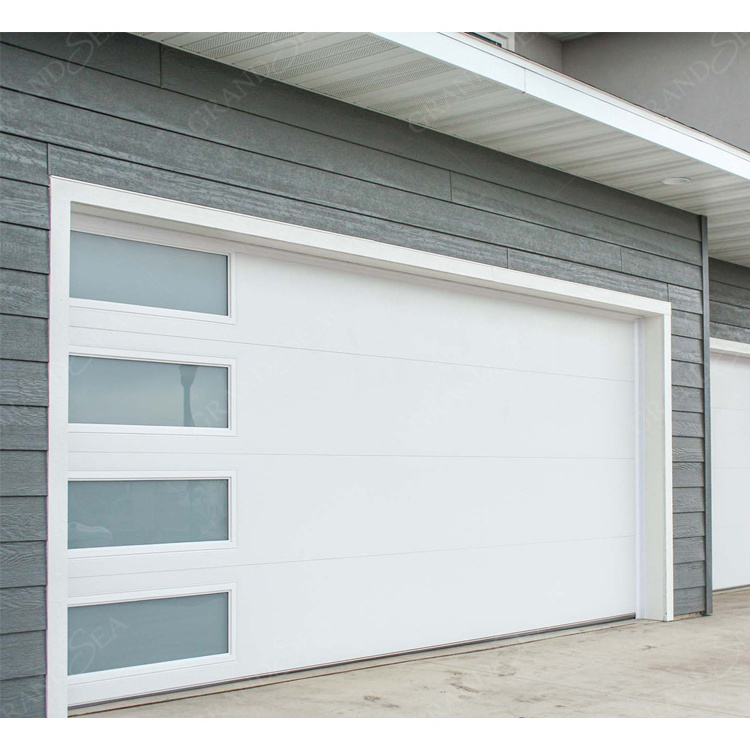 Grandsea Luxury American Frameless Aluminum Alloy Folding Garage Door Aluminum Alloy Automatic Garage Door With Remote Control