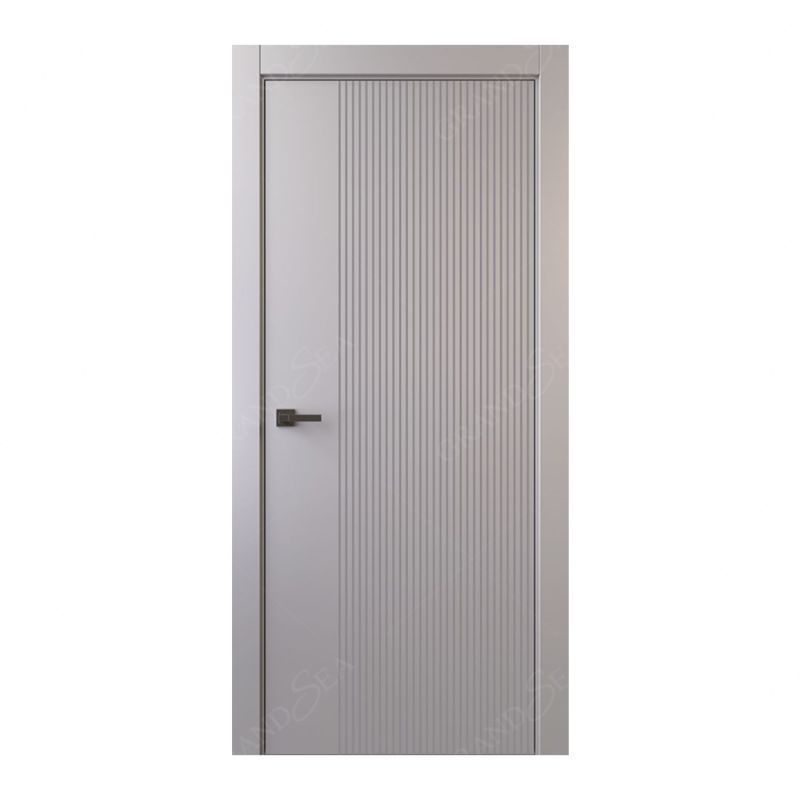 Grandsea High Quality Apartment Interior Solid Wood Single Swing Front Door Italian Modern Style Solid Wood Pivot Door