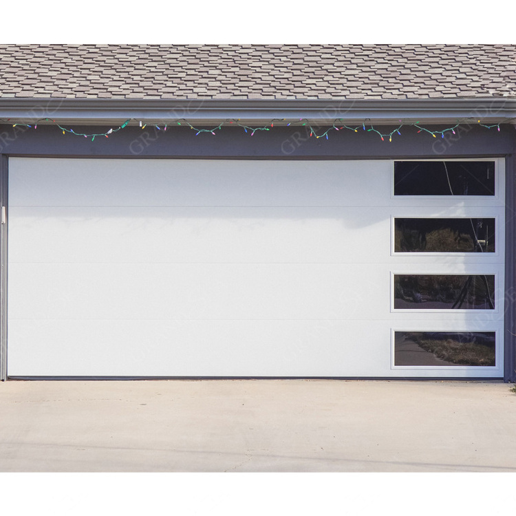 Grandsea Luxury American Frameless Aluminum Alloy Folding Garage Door Aluminum Alloy Automatic Garage Door With Remote Control