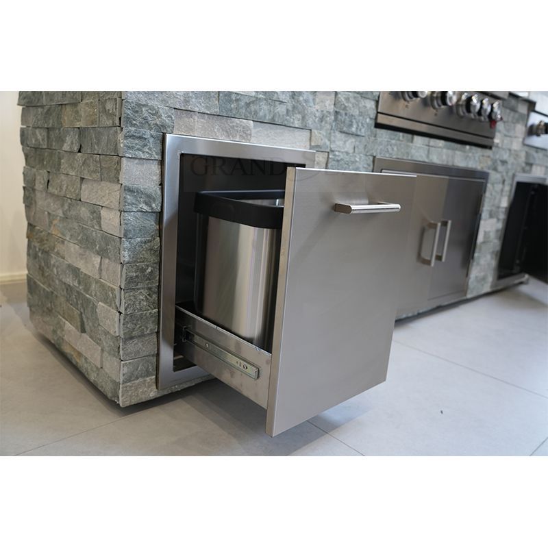 Wholesale Stainless steel Kitchen Furniture Perfab Wet Dry Kitchen Modern Design Smart Outdoor Kitchen Cabinets