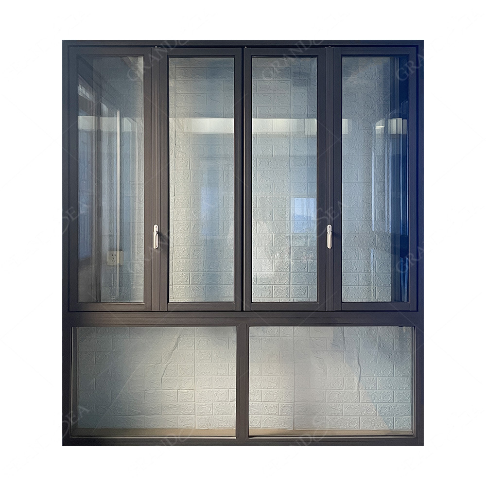 Cheap Price Customized Aluminum Double Glazed Soundproof Folding Windows For Sale Aluminum Glass Folding Windows