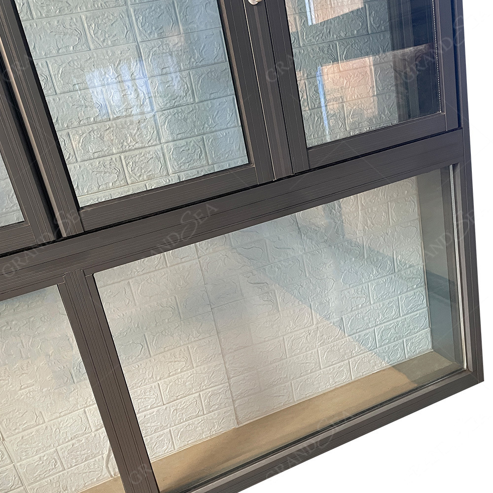 Cheap Price Customized Aluminum Double Glazed Soundproof Folding Windows For Sale Aluminum Glass Folding Windows