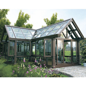 Modern French Design greenhouse prefabricated homes Winter Garden House Aluminum Sunroom For four season