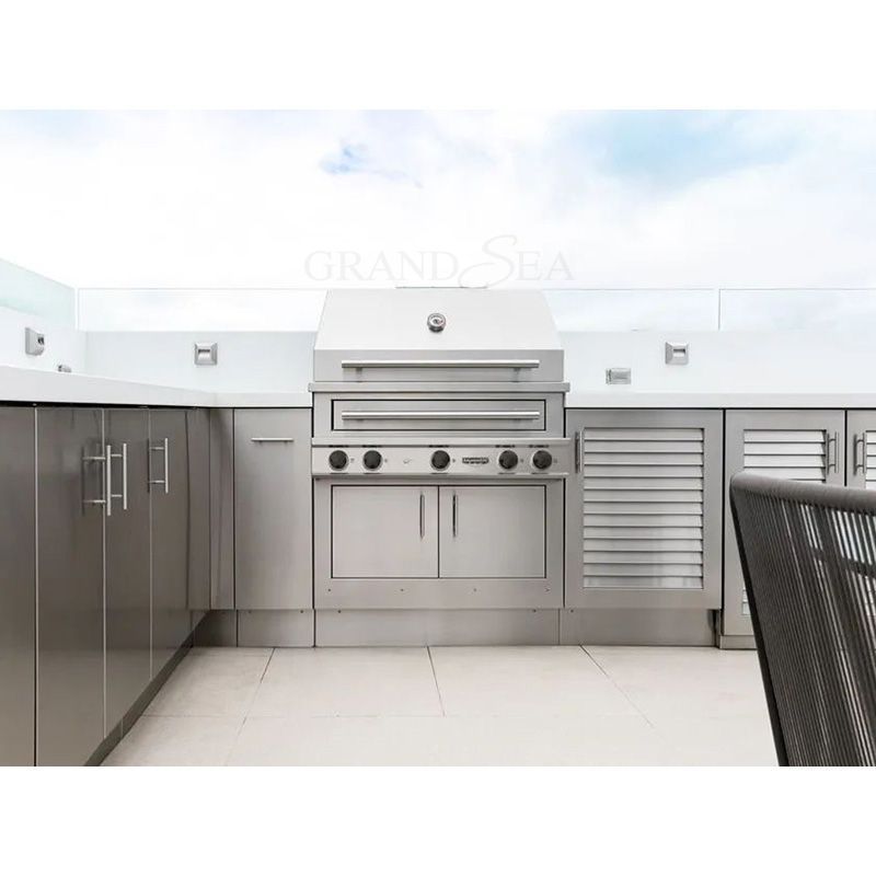 New Design Outdoor Simple Style Stainless Steel pantry kitchen cabinet Free Combination cabinet kitchen