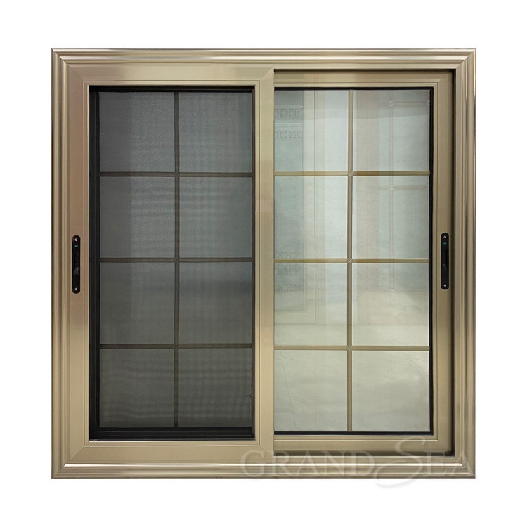 Grandsea Customized Aluminum Turn Slide Door Window Reception Glass Windows Aluminum Sliding Window for Home