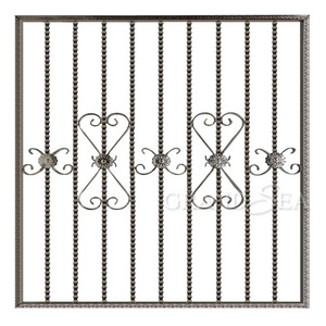 French anti-theft security wrought iron window protection grill safety design