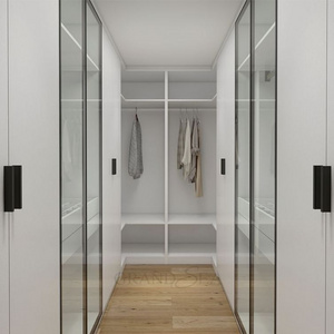 Glass simple open wardrobe designs l shape walk in closet organizer ready house for assembly walk in wardrobe outside