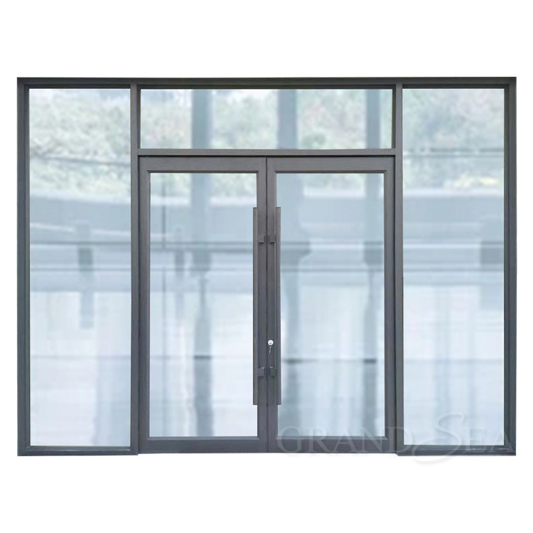 Storefront high precision customized aluminum commercial door