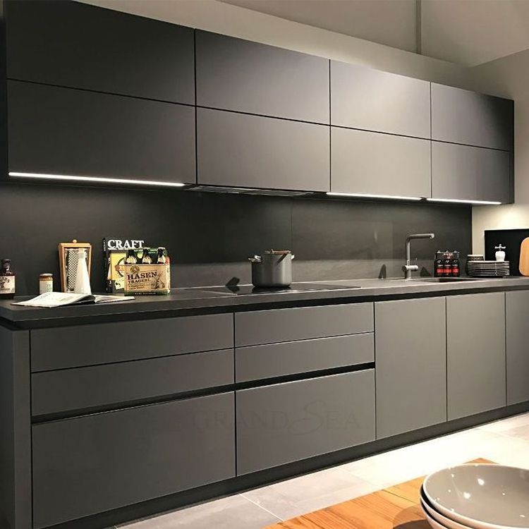 Modern Acrylic Kitchen Design Unit Cabinet Door Modular Lacquer Kitchen Cabinet