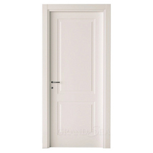 Good quality white color teak solid wood door modern designs bedroom sound proof