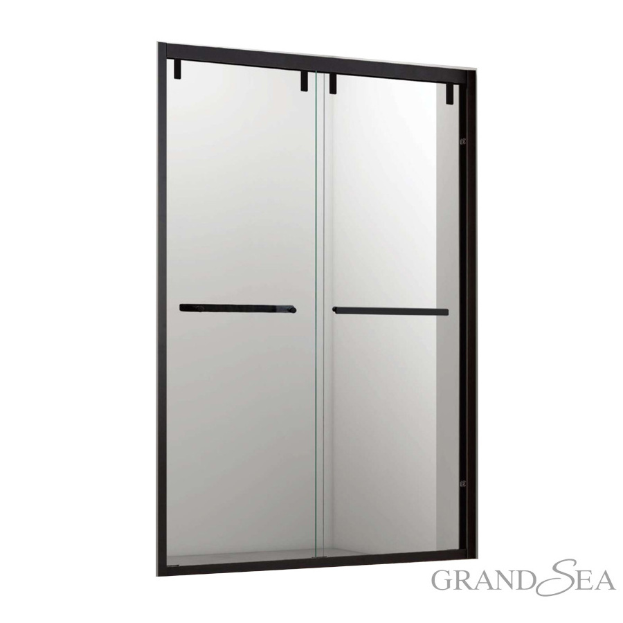 Wholesale Aluminum frame shower enclosure simple easy clean tempered glass sliding shower door in shower room